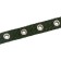 Collar "comfort" combined (polyester, claim. Leather) 39 x 1.5 cm, Osh 28-35 cm, dark green 609