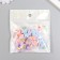 Decor for creativity Plastic "Bunny with a bow in colors" MIX 2.9x2.4 cm
