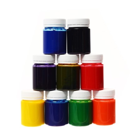 Paint on fabric (silk), a set of 9 colors x 50 ml, ZHK decla "batik" Acrylic on water -based (4441449)-5