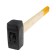 Sledgehammer forged scrap, 4 kg, wooden handle