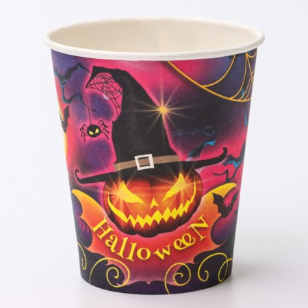 A one -time paper glass "Happy Halloween", 250 ml-1