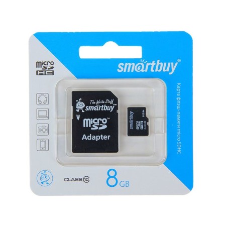 Memory map Smartbuy Microsd, 8 GB, SDHC, class 10, with adapter SD-1