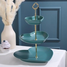Ceramic 3-tier ceramic dish 