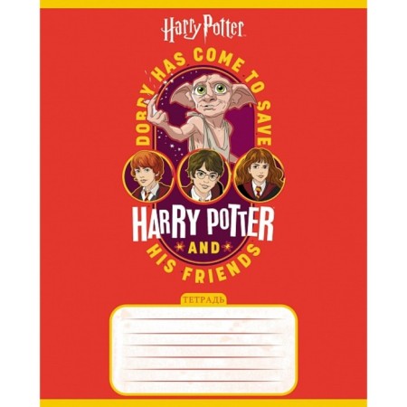 Notebook 18 sheets, in a cage, Harry Potter, cover coated cardboard, rounded corners, mix-1