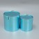A set of boxes 2 in 1 round, gift packaging, “plain”, blue metallic, 12 x 12, 15 x 15 cm