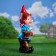 Garden figure "Dwarf with grapes" 17x20x50cm