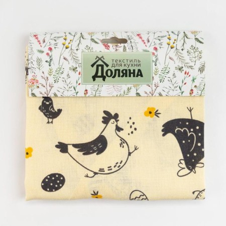 Apron "Dolyana" CHICKEN FARM 60x70 cm, 100% cotton, 164 g/m2-5