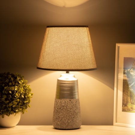 Table lamp "Luck" 1he14 40W gray 22x22x39cm-3