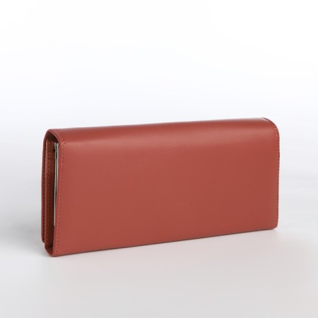 Women's wallet on magnet, pink color-1