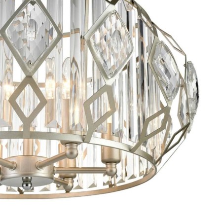 Buzzati chandelier, 8x40W E14, champagne color, white-2