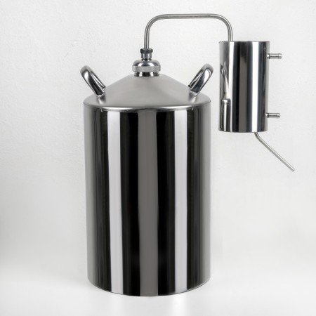 Distiller "Simple", 12 l, throat 4 cm, pens MIX Metal/Tree