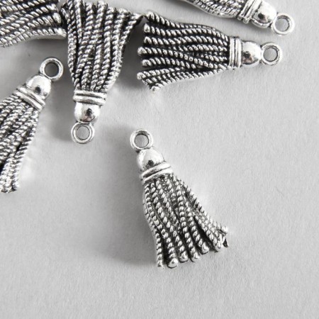 Decor for creativity Metal "Brush" silver 2x1.2 cm