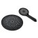 Set of showerrex Zein Z3553, upper on the hinges d = 22 cm, manual 5 modes d = 12 cm, black