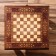 Chess table 37x37x40 cm, with figures, wood of shisham