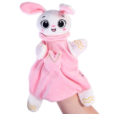 Soft toy - comforter "Bunny", pink-1