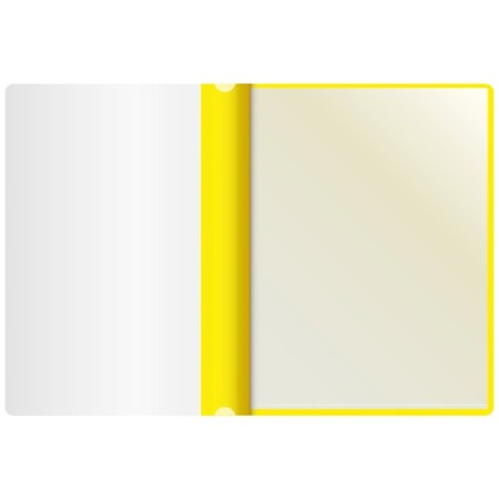 Folder with 10 A4 inserts, 160 μm, calligrata, with perforation, yellow-2