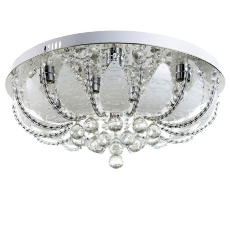 Svetogor chandelier "Murmansk" 8x60W E27 LED lighting chrome 60x60cm-1