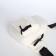 Bag sling female from textiles, white color