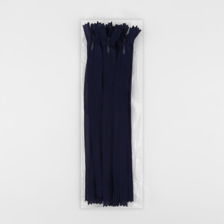 Lightning secret, No. 3, non-proceeding, locking machine, 25 cm, dark blue color-2