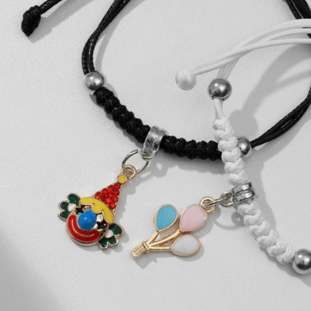 Bracelets "Demetrons" clown and balls, color, 7 cm-1