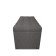 Puff with a lid and weighting, 800 × 400 × 420 mm, Bahama mitch, Steel color
