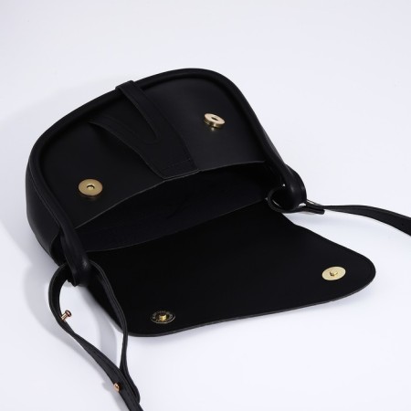 Women's bag made of artificial leather, 20x16x8.5 cm, black color-6