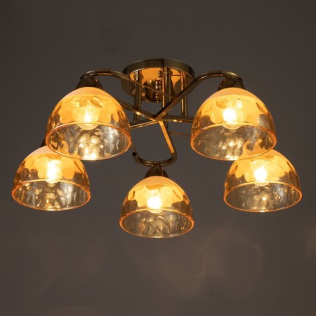 Akvil chandelier 5he27 40W gold 45x15x22 cm Bayerlux-2