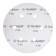 Circle of abrasive grinding bison 35350-150-080, perforated, P80, 150 mm, 5 pcs.