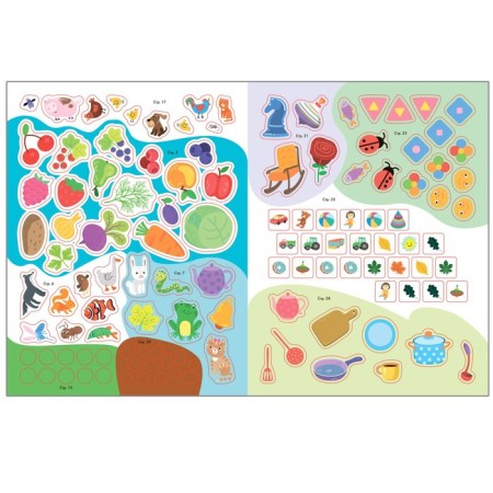 Activities with stickers. Set. 4+-10