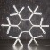 Neon figure "Snowflake", 60 cm, 600 LED, 220 V, glow of white