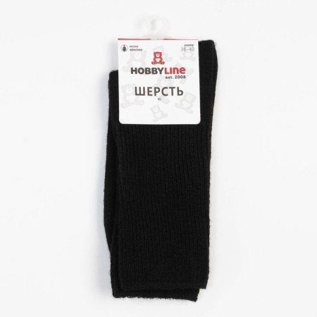 Women's socks, black color, size 23-25 ​​(36-40)-4