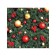 Organizer in a bath on suction cups “Christmas tree in balls”, for storing toys and trifles, size 33x39 cm