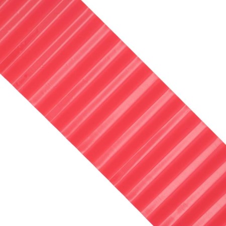 Border tape, 0.1 × 9 m, thickness 0.6 mm, plastic, corrugation, red, Greengo-7