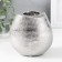 Ceramics candlestick per 1 candle "Gloria" d = 4 cm silver 12.5x8x12 cm