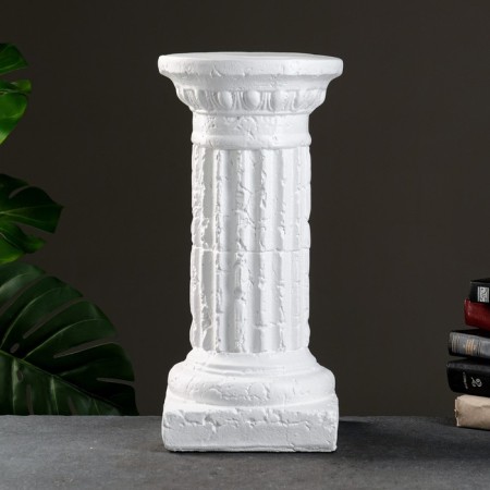 Column "Round medium" 22x22x45cm white-2