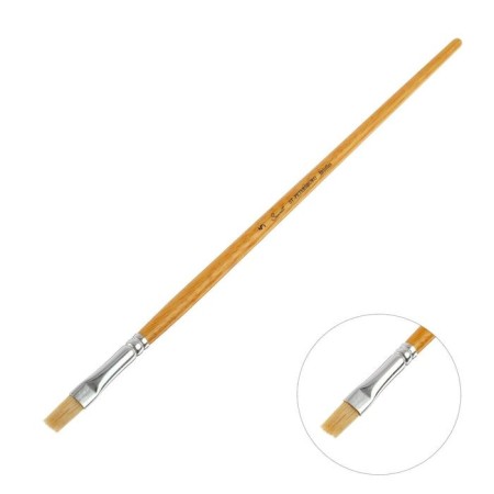 Sonnet brush No. 5, stubble, flat, long handle, d = 9 mm