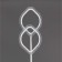 Floor lamp 40W 3595lm 4000k, size 23x22x160 cm