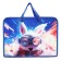 Folder with A4 handles, 340 x 245 x 75 mm, plastic, pens, Calligrata PT-14 "Friends Hare"