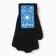 Female gloves, black color, size 7-8