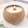 Candle in the coconut aromatic, sandalwood, soy wax, 8x10 cm, in the box