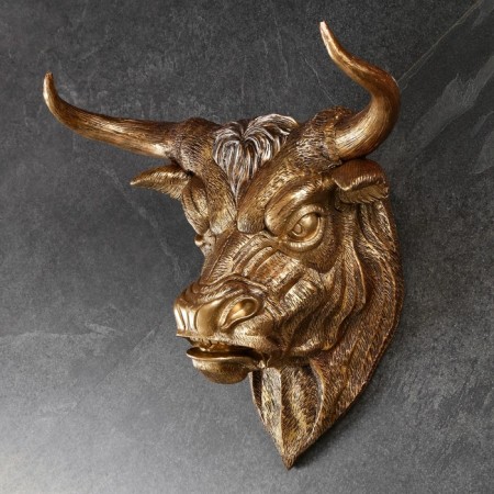 Suspended decor "Bull Head" 30x54x60cm-2