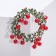 Brother "Wreath" lingonberry, red-green color in silver