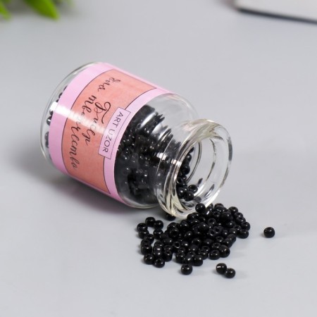 12/0 round beads in the bottle "Black Night" 20 g-1