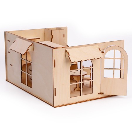 Game set of puppet furniture "Bakery"-5