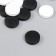 Beads for creativity wood "flat circle" set of 20 pcs white, black 0.4x1.5x1.5 cm
