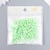 Beads for creativity plastic "English letters" Green set 20 g 0.4x0.7x0.7 cm