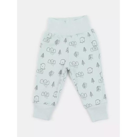 A set of children's pants MOWBABY BIRDS, height 68 cm, blue color, 3 pcs-1