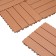 Garden tiles, paving, set - 10 pcs, plastic, brown, 30 x 30 x 2 cm