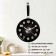 Wall -wall clocks for the kitchen "pan", silent, 25 x 43 cm, black, aa