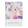 Notebook Gift Book 96l, line, with a knife, cut with a pattern of the cover, flowers (12.9x9cm) 10539
